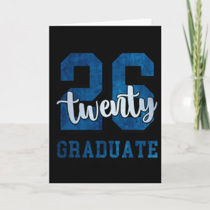 Tarjeta Veintiséis Graduados Cl De 2026 Azul Senior Gradua