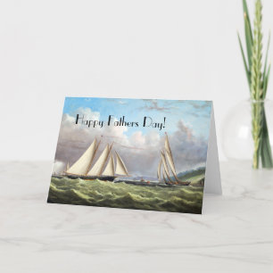 Tarjeta Vela Clipper Ships Ocean Fathers Day Card