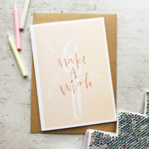 Tarjeta Vela color de agua rosa rosa de Rubor cumple un bu