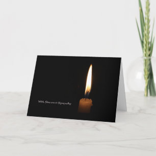Tarjeta Vela de Condolencias