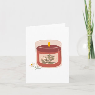 Tarjeta Vela de Magnolia Rustic Otumn