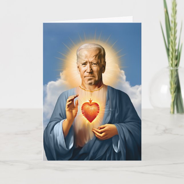 Tarjeta Vela de oración de San Joe Biden (Anverso)