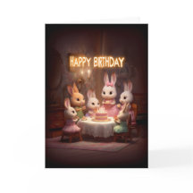 Vela de pastel de cumpleaños de conejito bebé fies