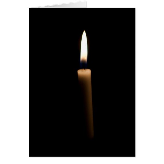 Tarjeta Vela del Lit en la oscuridad