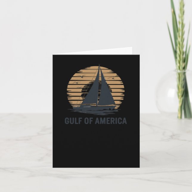 Tarjeta Vela En El Golfo De América (Anverso)