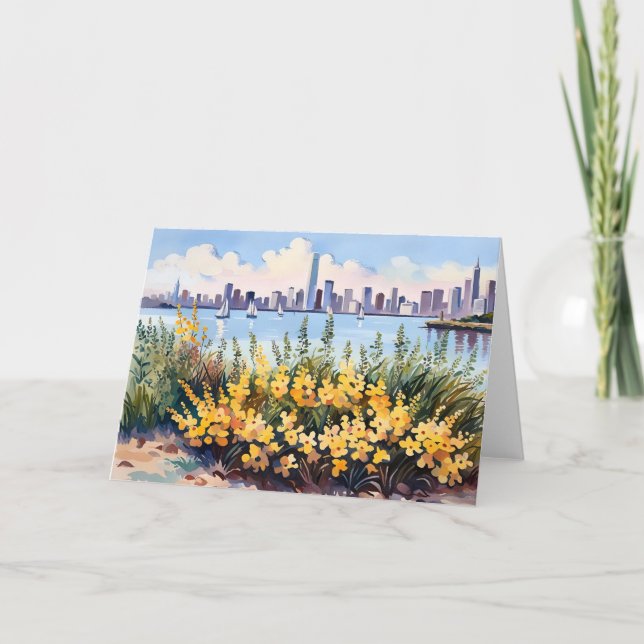 Tarjeta Vela en la bahía (Anverso)