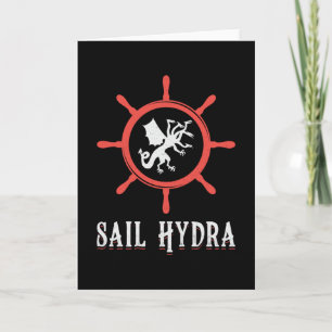 Tarjeta Vela Hydra Nave Vela Náutica Yate