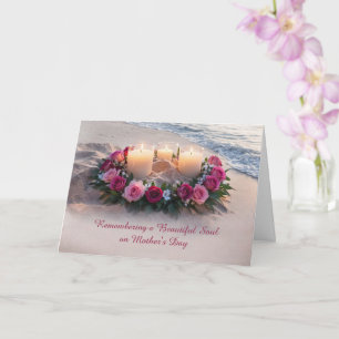 Tarjeta Velas conmemorativas de simpatía del Día de las Ma