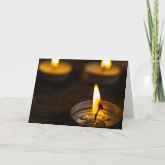 Tarjeta Velas conmemorativas hermosas