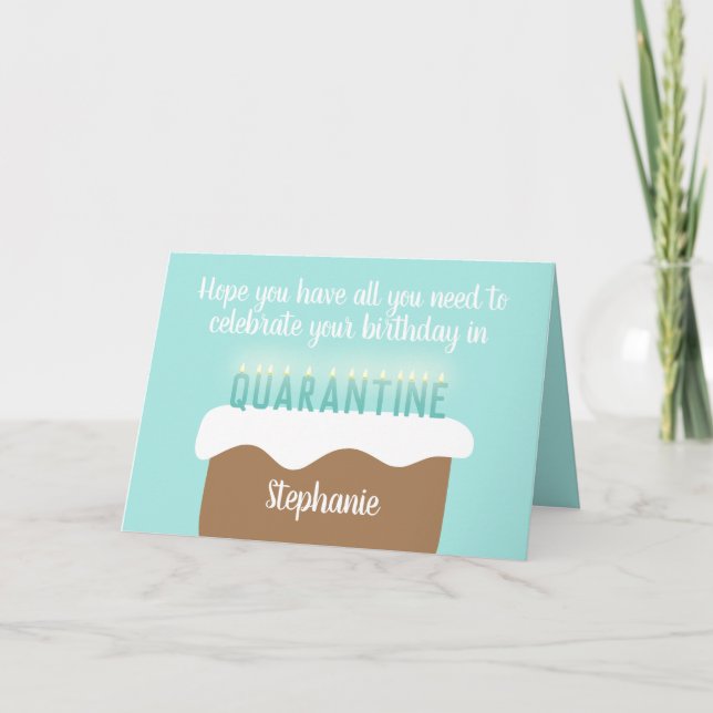 Tarjeta Velas de cumpleaños de edad Personalizado| Cumplea (Anverso)