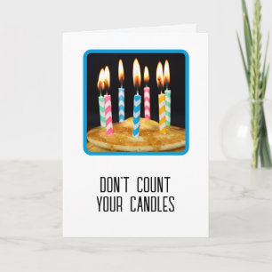 Tarjeta Velas de cumpleaños en panqueques