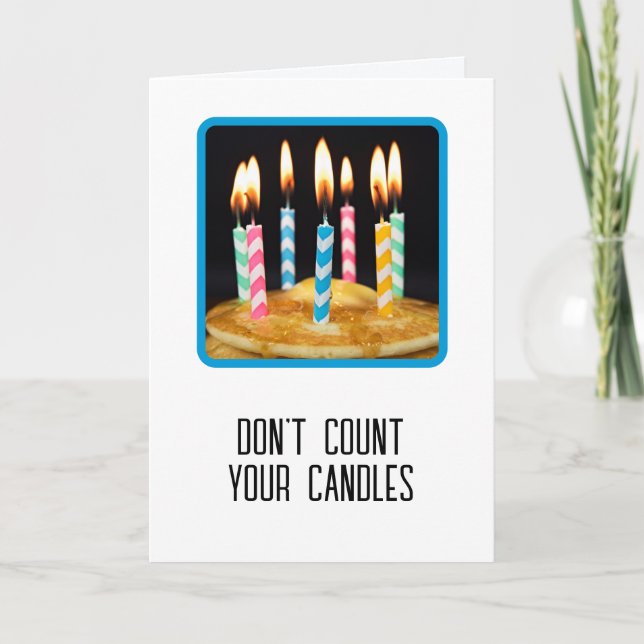 Tarjeta Velas de cumpleaños en panqueques (Anverso)