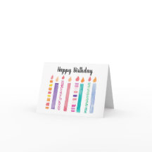 Velas del feliz cumpleaños