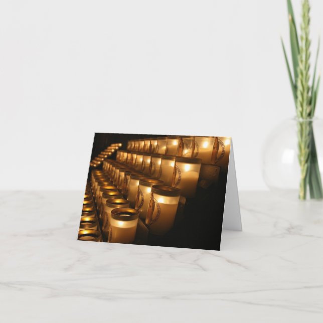 Tarjeta Velas del rezo de Notre Dame (Anverso)