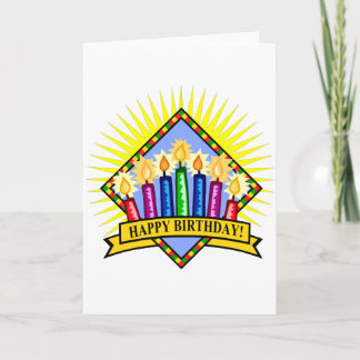 Tarjeta Velas felices de cumpleaños