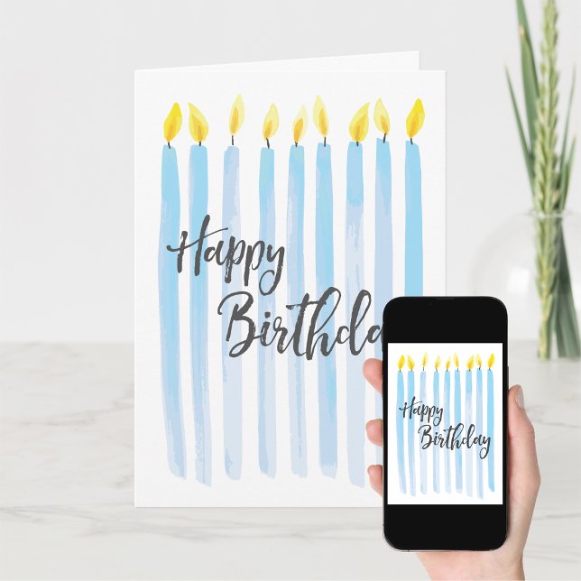 Tarjeta Velas felices de cumpleaños - Personalizar (Subido por el creador)
