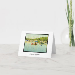 Tarjeta Veleros simpatizantes más profundos en el lago Har