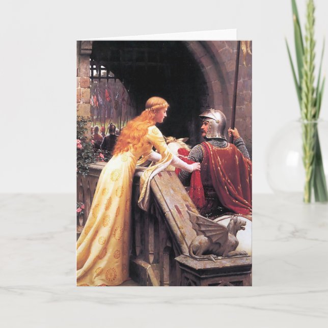 Tarjeta Velocidad de Dios por Edmund Blair Leighton (Anverso)