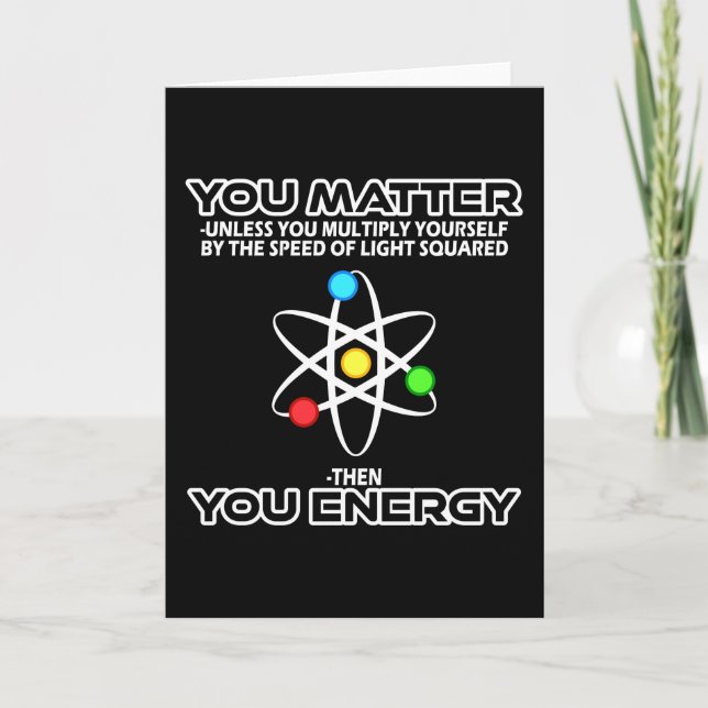 Tarjeta Velocidad Física De La Luz Graciosa (Anverso)