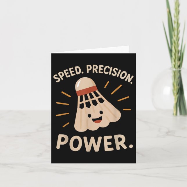 Tarjeta Velocidad. Precisión. Poder. – Declaración de juga (Anverso)