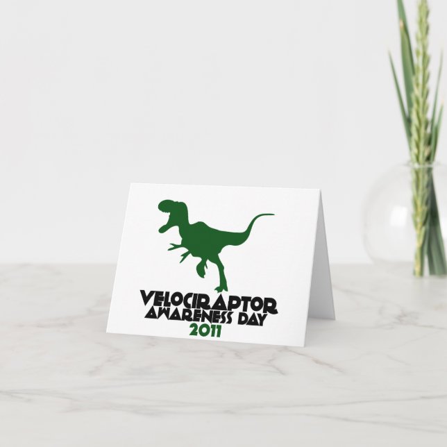 Tarjeta Velociraptor Awareness day 2011 (Anverso)