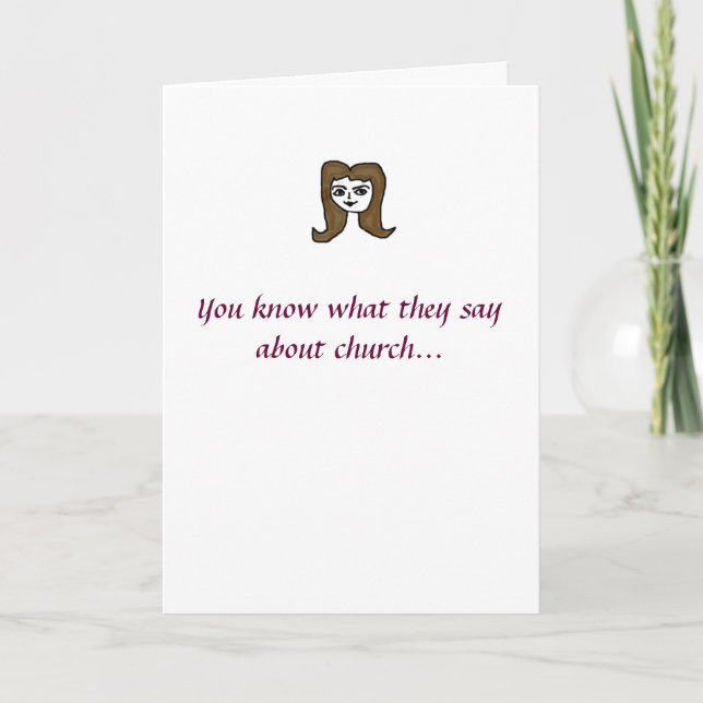 Tarjeta ¡Ven A La Iglesia! (Anverso)