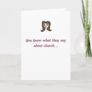 Tarjeta ¡Ven A La Iglesia!