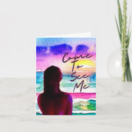 Tarjeta Ven A Verme Saludar