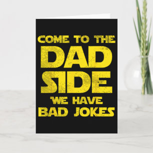 Tarjeta Ven Al Lado Del Papá Tenemos Chistes Divertidos Pa