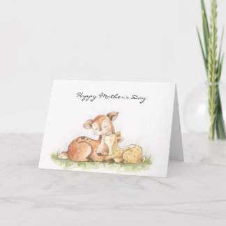 Tarjeta Venado de animales de Woodland