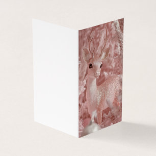 Tarjeta Vendedor de feriado rosado de hadas decorativas