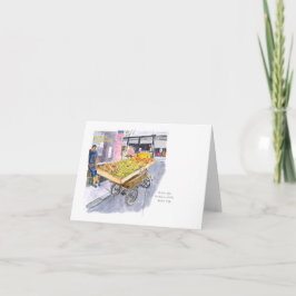 Tarjeta Vendedor de frutas en La Habana Vieja, Cuba