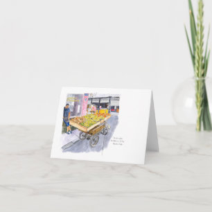 Tarjeta Vendedor de frutas en La Habana Vieja, Cuba