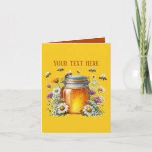 Tarjeta Vendedores de miel lindos personalizables