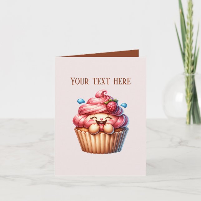 Tarjeta Vendedores personalizables de cupcakes de panaderí (Anverso)