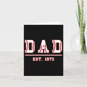 Tarjeta Vender a Dad Est. 1975 Día de los Padres Softll