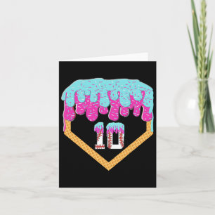 Tarjeta Vender Drip Crema de Hielo de 10 años Niño de 10 a