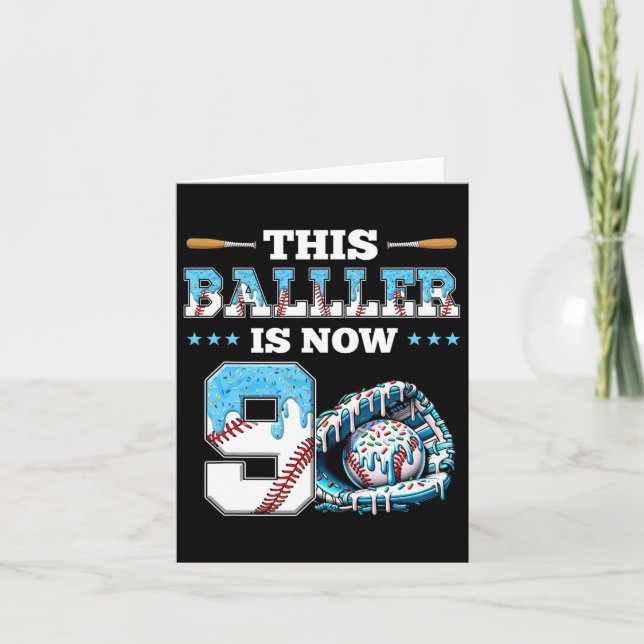 Tarjeta Vender Drip Novena fiesta de cumpleaños niño depor (Anverso)