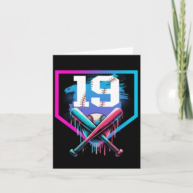 Tarjeta Vender Nacimiento Boy Drip 19th Player 19 Years Ol (Anverso)