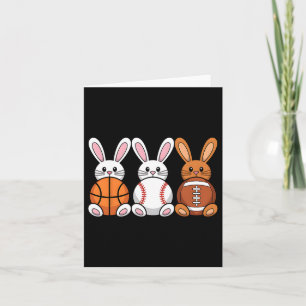 Tarjeta Vender Sketll Football Sports Tee Easter Bunny Rab