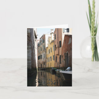 Tarjeta Venecia de la góndola