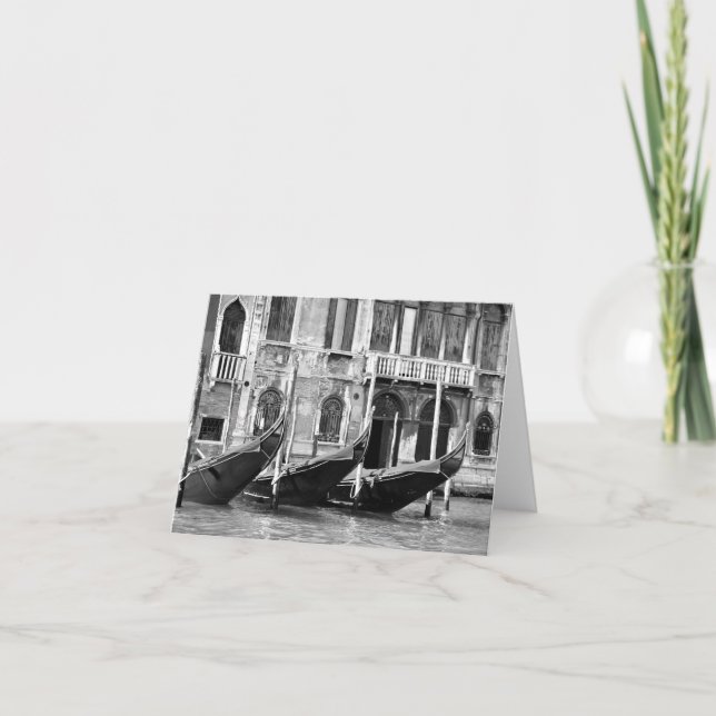 Tarjeta veneciana de las góndolas (Anverso)