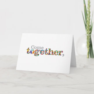 Tarjeta Vengan Juntos, ahora por la Paz. > Saludo