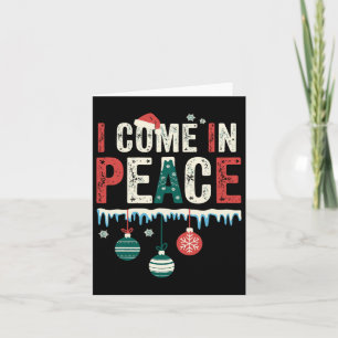 Tarjeta Vengo en paz Soy divertido paz Pareja coincidente 