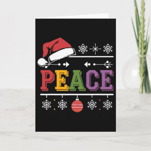 Tarjeta Vengo en paz - Soy Nochebuena de paz coincidiendo 
