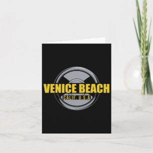 Tarjeta Venice Beach California Usa Gym Bodybuilding Worko