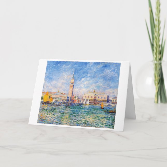 Tarjeta Venise, Venecia, Renoir (Anverso)