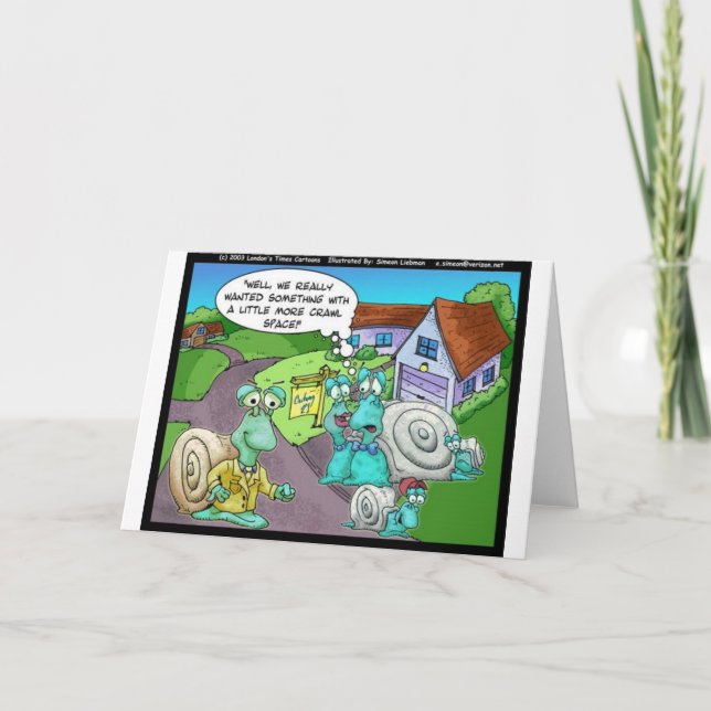 Tarjeta Venta de bienes raíces de caracoles Regalos divert (Anverso)