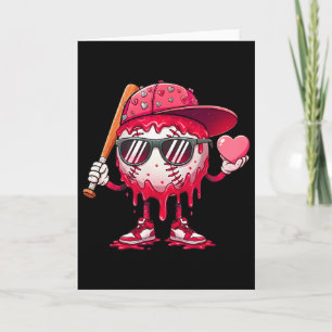 Tarjeta Venta de manchas de goteo de helado el día de San