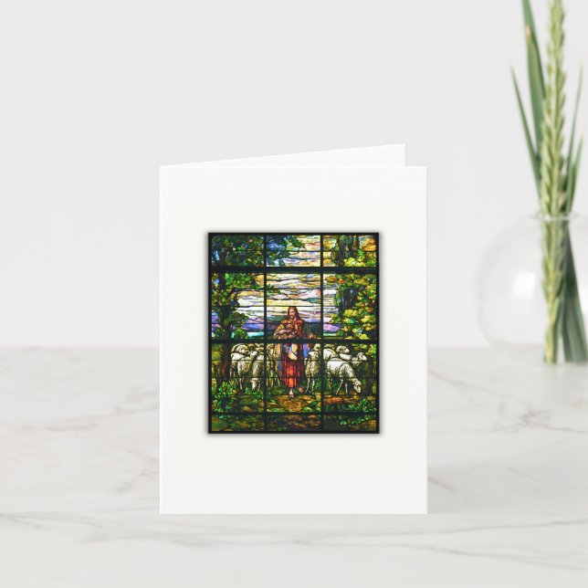 Tarjeta VENTANA DE IGLESIA - Buen Pastor (Anverso)